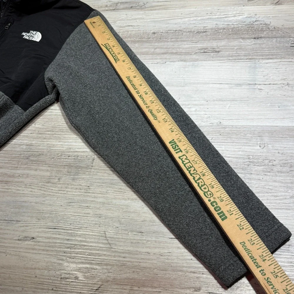 The North Face Denali 1/4 Zip Pullover‎ Men's Sz M Black Grey